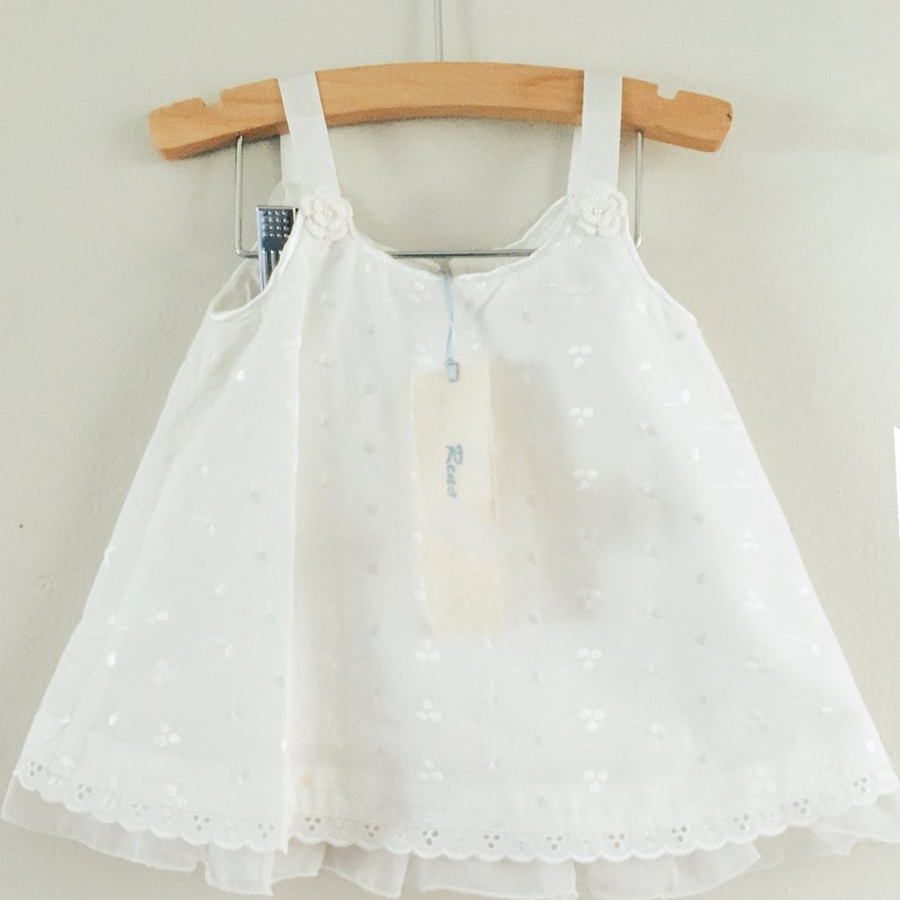 Baby Girl White Summer Slip Dress